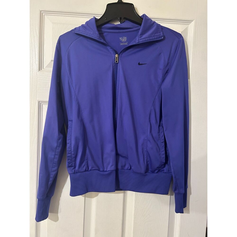 Nike Womens Full Zip Jacket Active Atheletic Large Purple